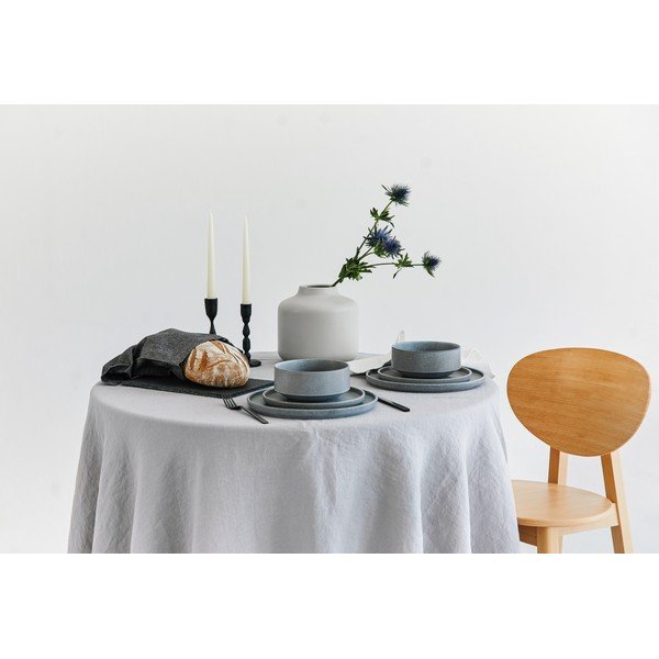 Set di piatti grigi in gres 18 pz Malia - Bonami Selection-image-1