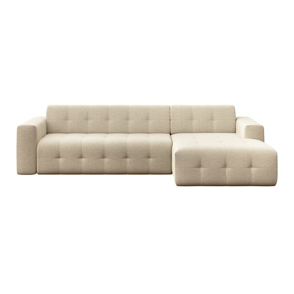 Divano angolare beige (con penisola a destra e chaise lounge) Tuil – Rodier