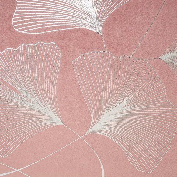 Cuscino decorativo in velluto 45x45 cm Ginkgo Mauve - Casa Selección-image-1