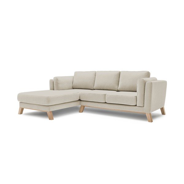 Divano angolare beige Seattle, angolo sinistro - Bobochic Paris-image-3