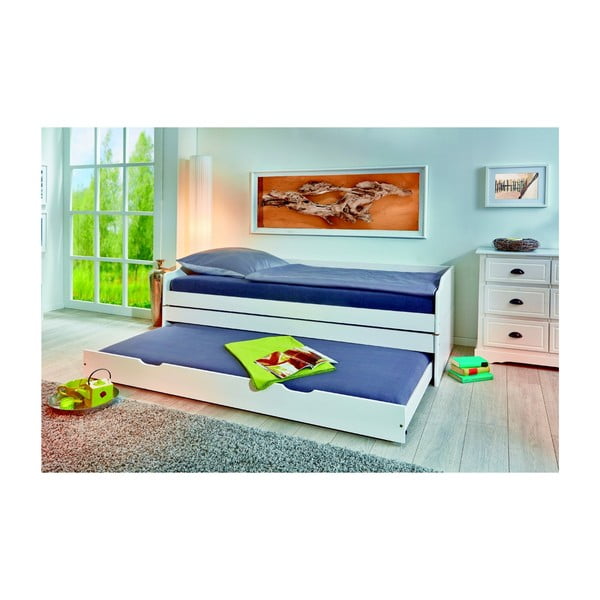 Divano letto singolo bianco triplo - Evergreen House-image-3