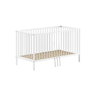 Lettino bianco in pino massiccio 70x140 cm DINO – Vipack