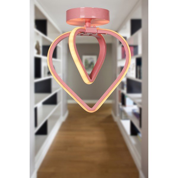 Plafoniera LED rosa in metallo Sevinc – Squid Lighting-image-1