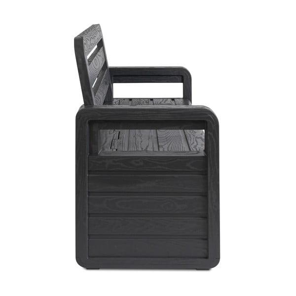 Panchina da giardino in plastica grigio scuro Forever Spring - Toomax-image-2