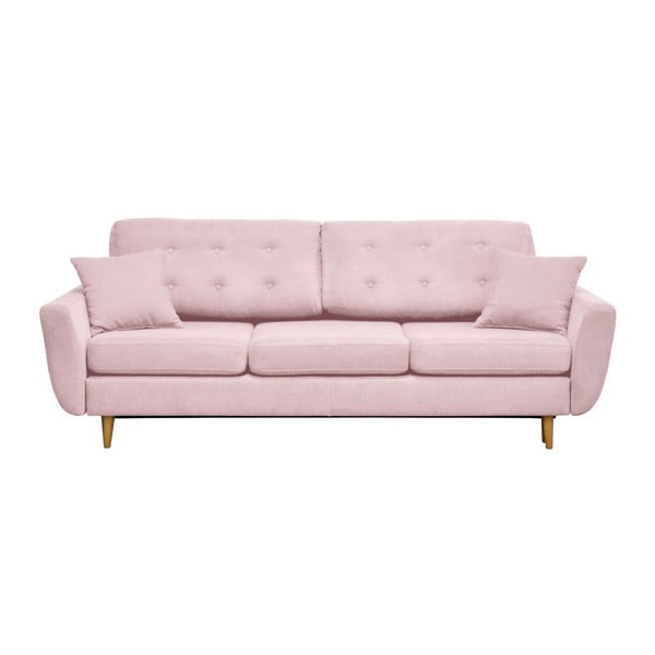 Divano letto rosa chiaro per tre persone Design cosmopolita Barcelona - Cosmopolitan Design