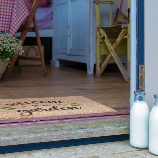 Zerbino in fibre di cocco 60x90 cm Welcome to My Garden – Artsy Doormats-image-4