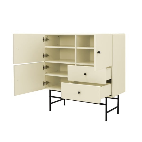 Cassettiera alta bianca 106x107 cm Cocktail - Tenzo-image-2