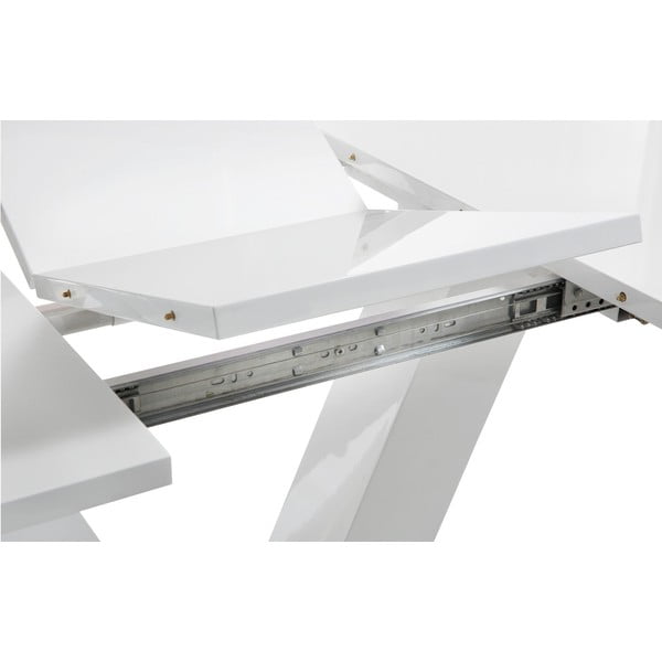 Tavolo da pranzo lucido allungabile con estensione 90x140 cm Aaron – Støraa-image-3