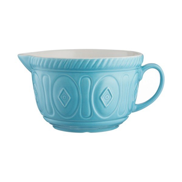 Tyrkysově modrá kameninová mísa s nálevkou Mason Cash Batter, 2 l