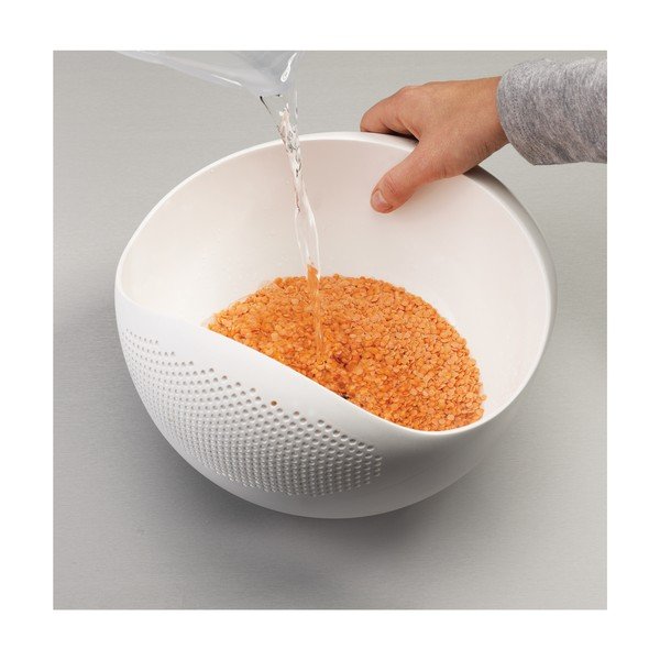 Ciotola bianca con colino Prep&Serve, lunghezza 29 cm - Joseph Joseph-image-1