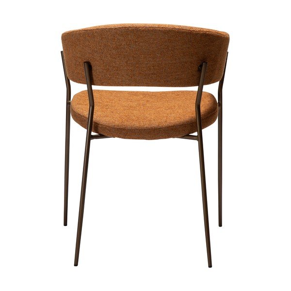Sedia da pranzo arancione con braccioli Reboot – DAN-FORM Denmark-image-4