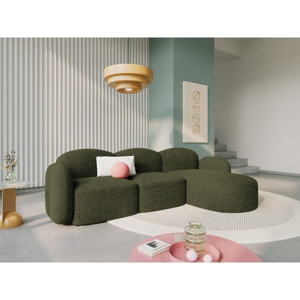Divano angolare verde (angolo destro) Blair - Micadoni Home-image-1