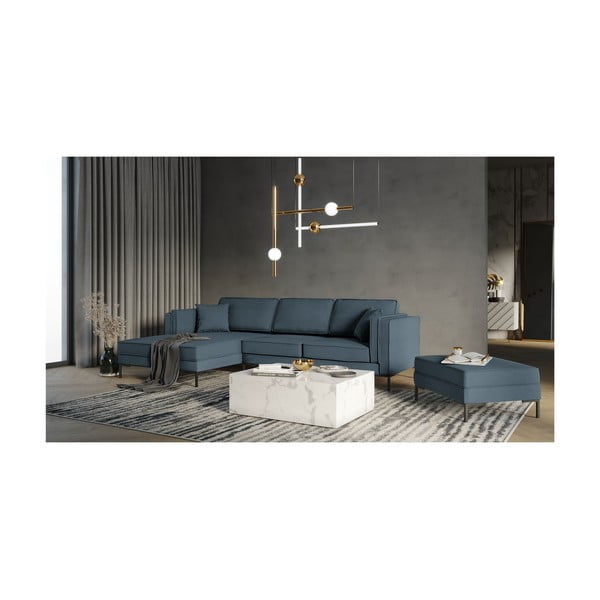 Pouf blu Attilio - Milo Casa-image-3