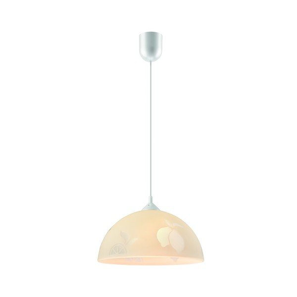 Lampada a sospensione beige Lemon - LAMKUR