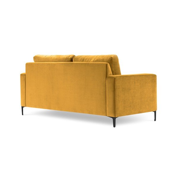Divano in velluto giallo, 158 cm Harmony - Kooko Home-image-2