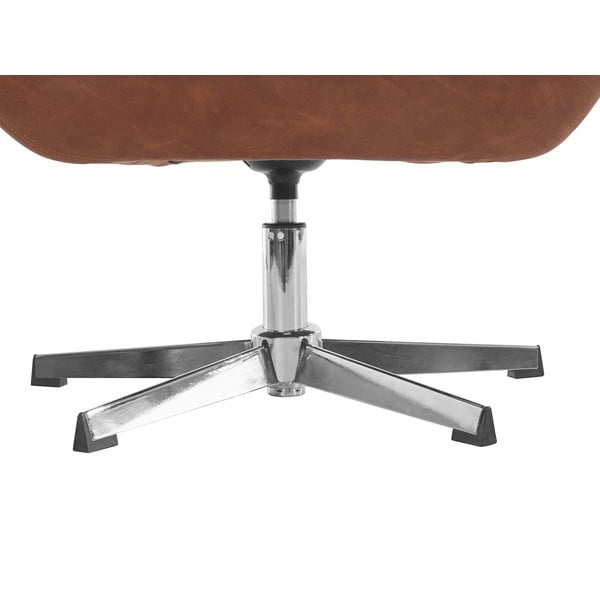 Poltrona in similpelle marrone Naomi - Støraa-image-4