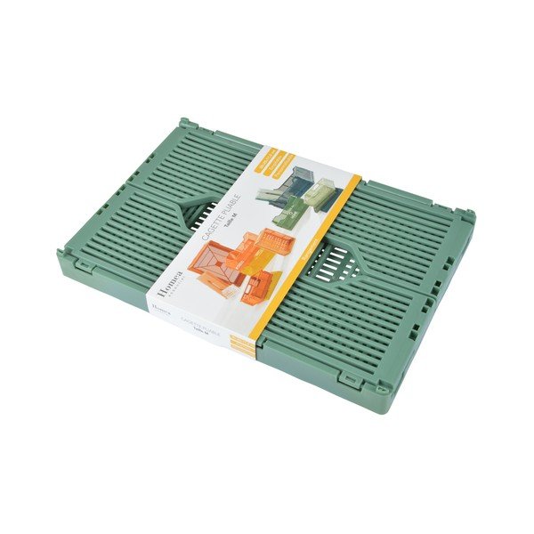 Scatola di plastica verde chiaro 30x20x11,5 cm - Homéa-image-2