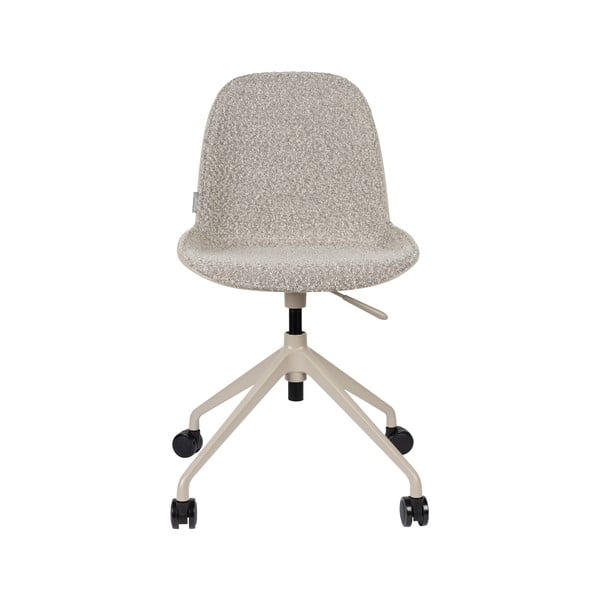 Sedia da ufficio beige in imbottito Albert Kuip – Zuiver-image-2