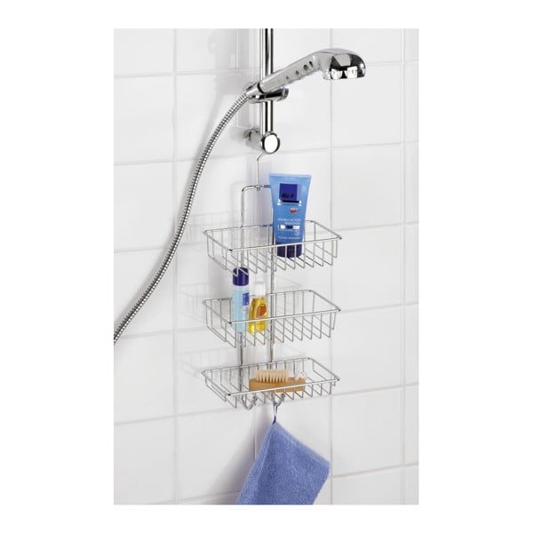 Mensola da bagno a parete a tre livelli Nivala - Wenko-image-2