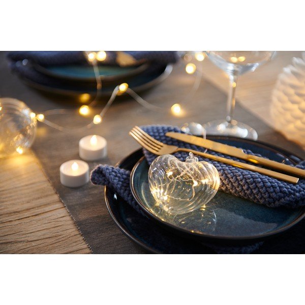 Decorazione luminosa con alimentazione a batteria ø 8 cm Wave Heart – Sirius-image-1