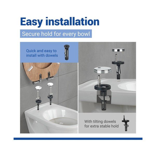Sedile WC con chiusura Easy-Close (automatica) 37 x 43 cm Oak – Wenko-image-3