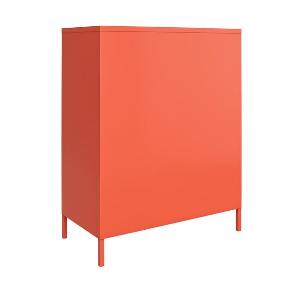 Armadietto in metallo arancione , 80 x 102 cm Cache - Novogratz-image-3