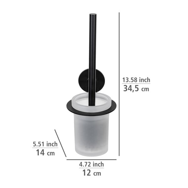 Scopino in vetro autoportante nero opaco Bivio - Wenko-image-3