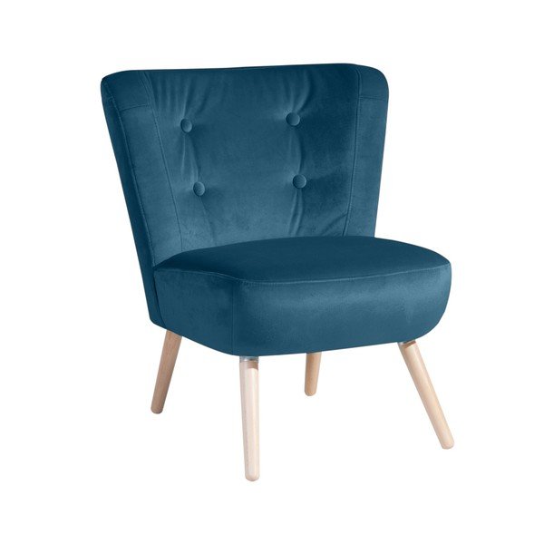 Poltrona blu Neele Velvet - Max Winzer
