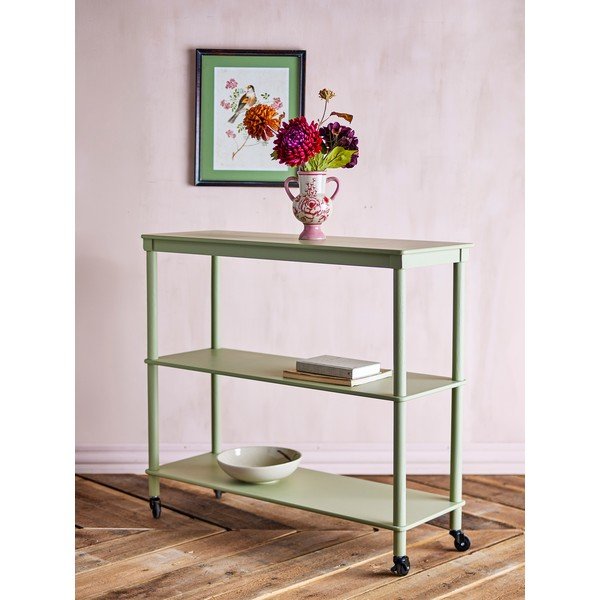Carrello portaoggetti verde 102x91x36 cm Harald – Bloomingville-image-1