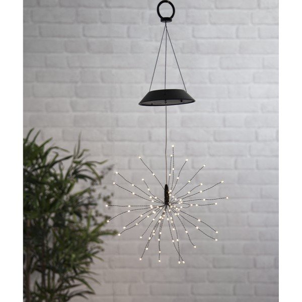 Lampada a sospensione solare a LED per esterni con LED bianchi, altezza 50 cm Firework - Star Trading-image-3