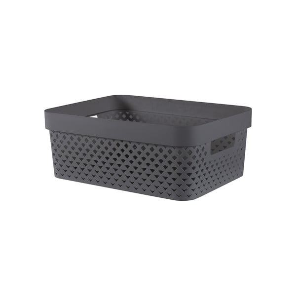 Scatola grigio scuro in plastica 36x27x14 cm Pure – Curver