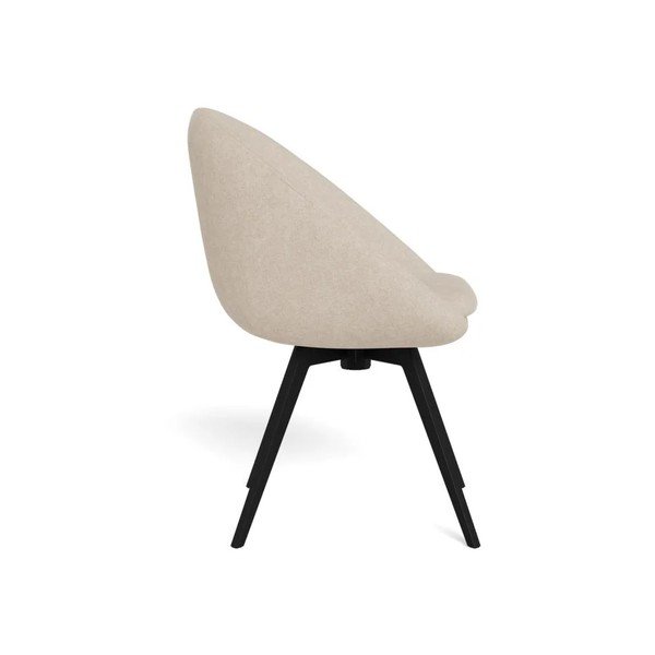 Set di sedie da pranzo beige imbottito girevole 2 pz Tenna – Actona-image-3