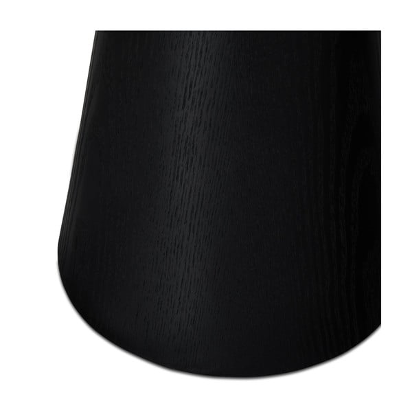 Tavolino nero in rovere ø 45 cm Tango - Furnhouse-image-3
