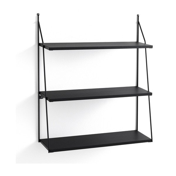 Scaffale a muro nero a 3 livelli Fast - Tomasucci