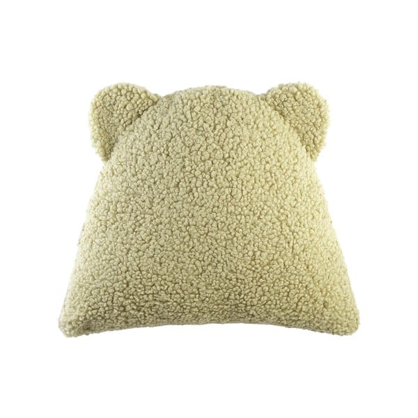 Cuscino per divano da bambini verde con rivestimento in bouclé Bear – Wigiwama