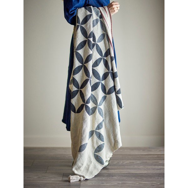 Coperta in misto cotone 130x155 cm Forma – Bloomingville-image-1