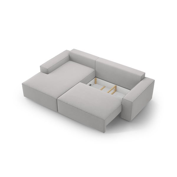 Divano letto angolare grigio chiaro (angolo sinistro) Jodie - Micadoni Home-image-4