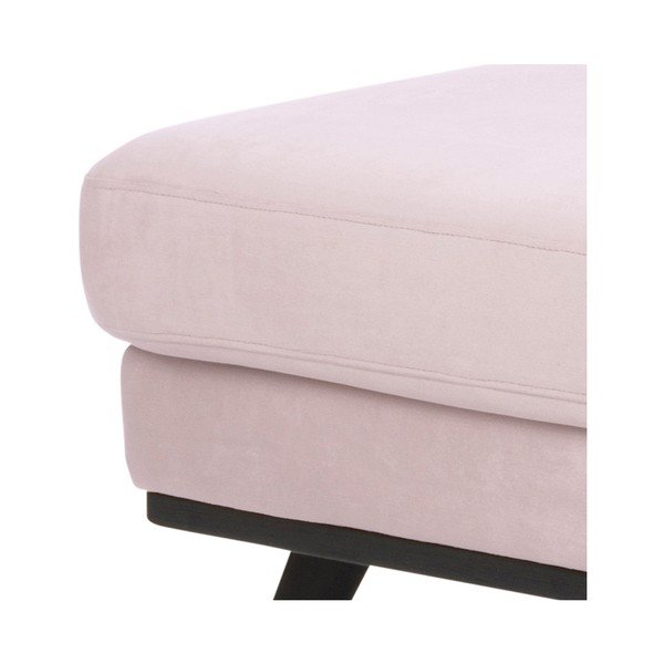 Divano in velluto rosa cipria, angolo sinistro Norwich - Actona-image-1