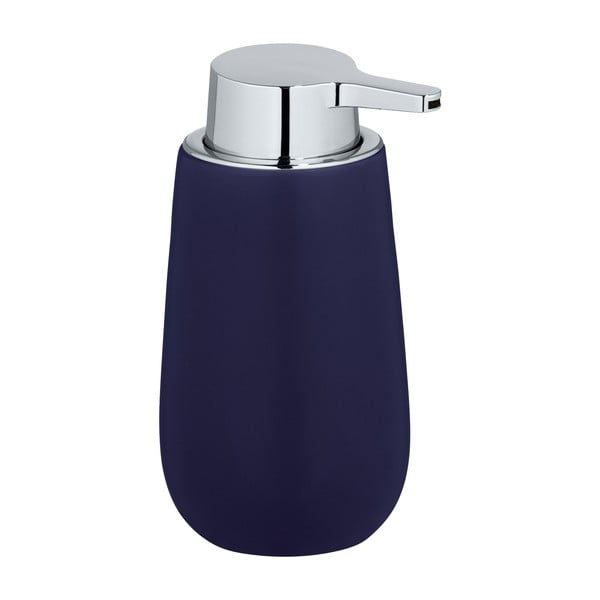 Distributore di sapone in ceramica blu scuro Badi - Wenko-image-1