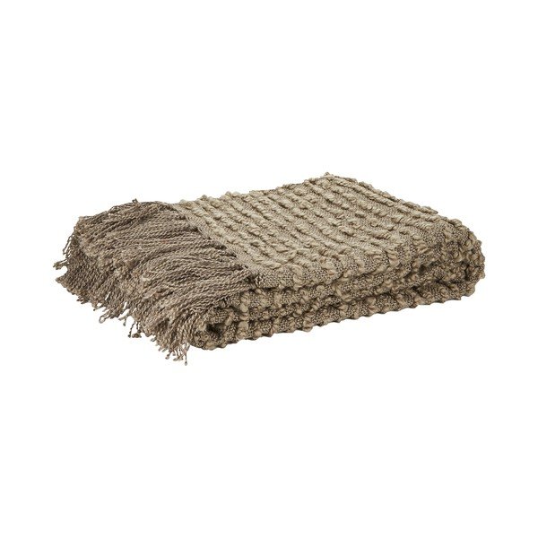 Plaid beige , 130 x 170 cm - Bahne & CO