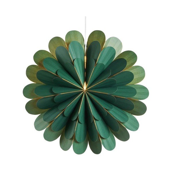 Decorazione luminosa verde con motivo natalizio ø 45 cm Marigold - Markslöjd