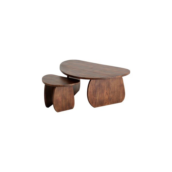 Tavolino da salotto marrone scuro in mango massiccio Mushroom – Ellos Home
