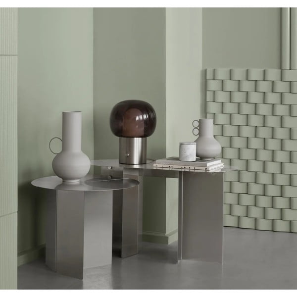 Tavolino rotondo in acciaio inox ø 50 cm Oru – Blomus-image-1