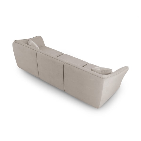 Divano beige con rivestimento in bouclé 292 cm Tokyo – Cosmopolitan Design-image-2