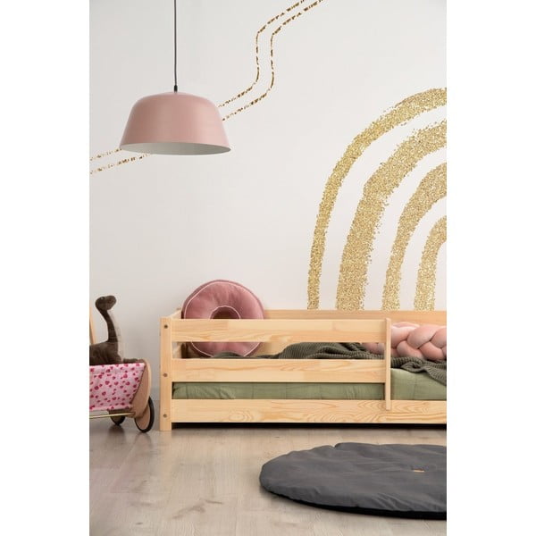 Letto per bambini in legno di pino in colore naturale 90x190 cm Mila CPD - Adeko-image-2