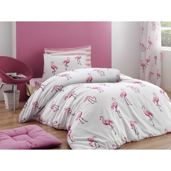 Biancheria per un letto Flamingo, 140 x 200 cm - Mijolnir