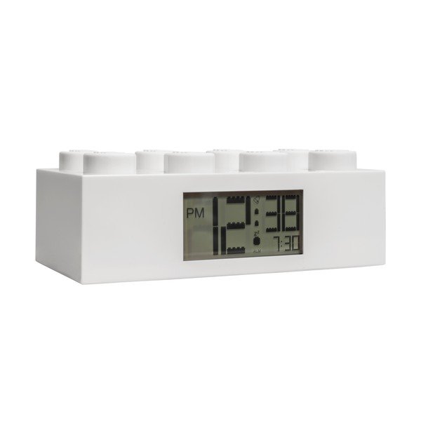 Orologio digitale bianco con sveglia Brick - LEGO®-image-3