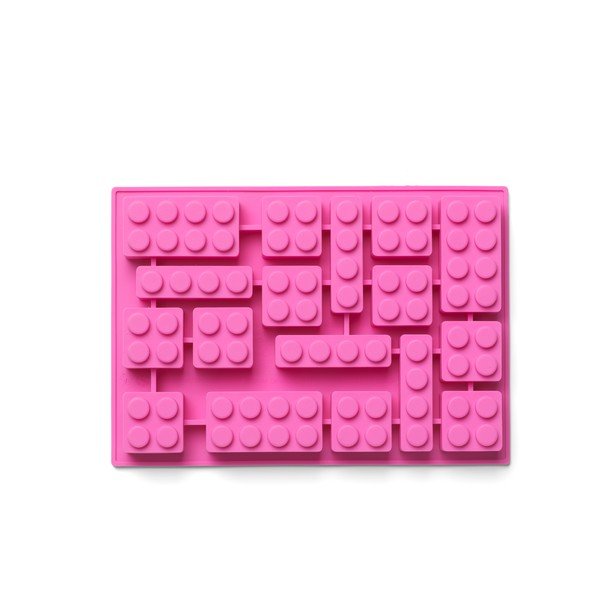 Stampo in silicone rosa per ghiaccio a forma di pezzi Iconic - LEGO®-image-4