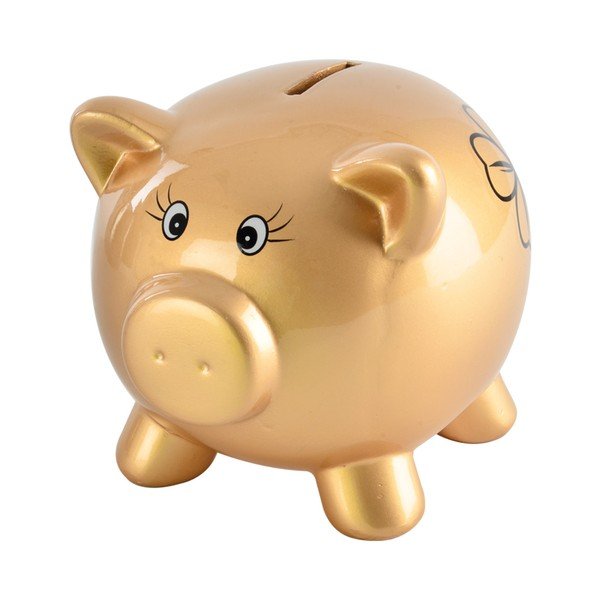 Kasička ve tvaru zlatého prasátka Orion Pigga