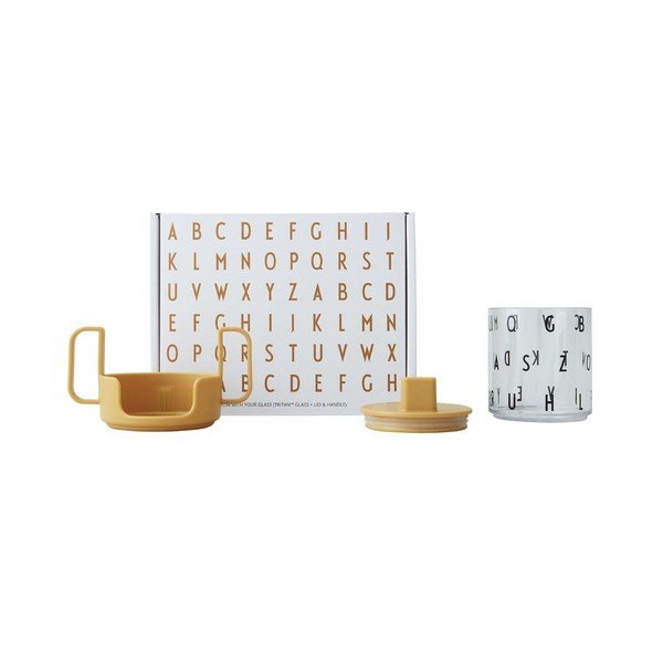 Tazza per bambini giallo senape Cresci con la tua tazza Grow with Your Cup - Design Letters-image-2